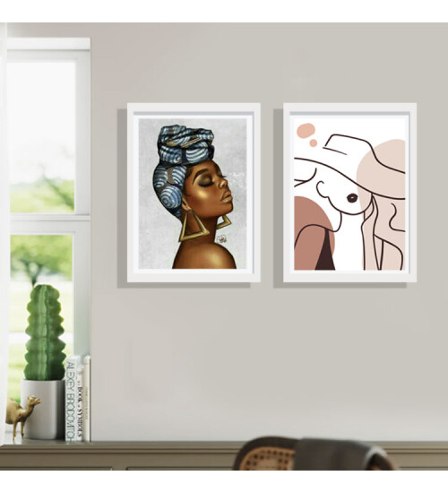 Yapışkanlı Sök Tak Beyaz 2li Çerçeve 20x30cm