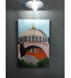 Orijinal Tablo Renkli 45x70 cm El Yapımı Tuval Tablo Küçük Ayasofyanın Kalbi