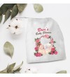 Kişiye Özel Baby Shower Büzgülü Bez Hediye Kesesi 30x35 cm HK2146