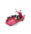 Dekoratif Metal Pembe Scooter