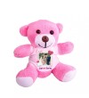 Kişiye Özel Fotoğraf Baskılı Peluş Pembe Ayı Love You HK2442