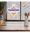 Kişiye Özel Hoşgeldin Ramazan Cam - Duvar Sticker Seti HK2551