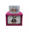 Panda Happy Birthday Doğum Günü Konsept Ahşap Kutulu Kupa Bardak