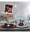 Sevimli Panda 3D Figürlü Kupa Bardak (Fotoğraf Hediyeli)